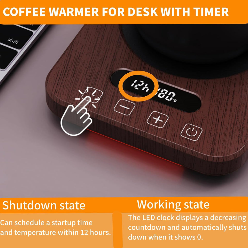 Coffee Mug Warmer,Cup Warmer with 7 Temp Settings,8H Auto Shut off ...